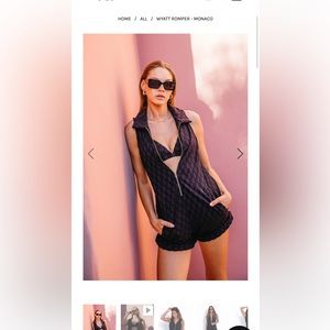 Skatie Wyatt Romper - Monaco - M/black